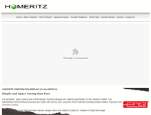 Tablet Screenshot of homeritzcorp.com